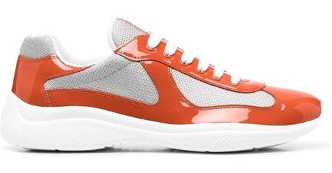 orange and grey prada sneakers|purple prada sneakers.